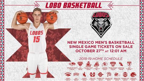 Lobo Basketball Single-Game Tickets To Go On Sale – University of New ...