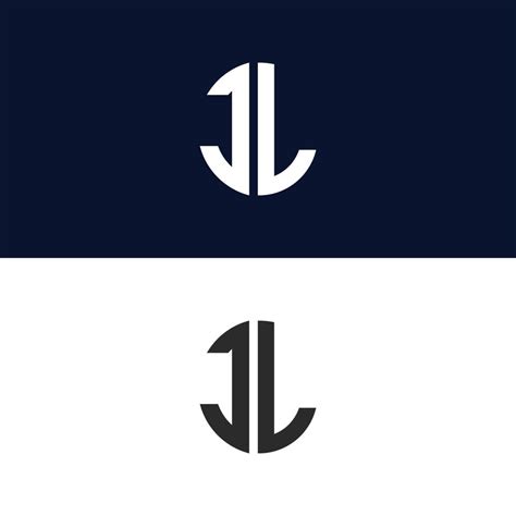 JL letter logo vector template Creative modern shape colorful monogram ...