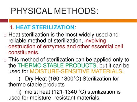 Sterilization methods