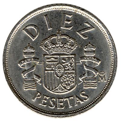 10 Spanish Pesetas coin - Exchange yours for cash today