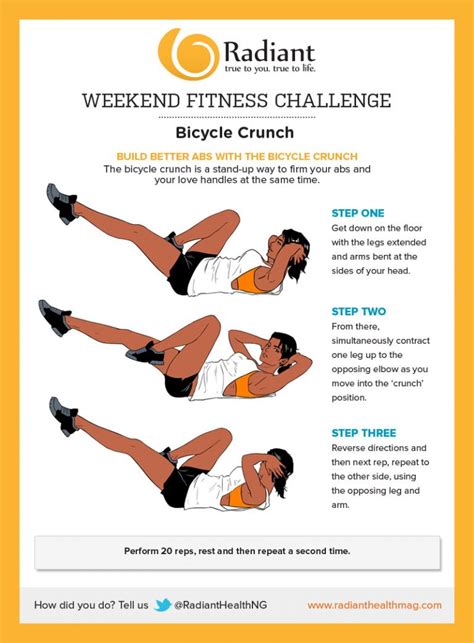 Weekend Challenge: Bicycle Crunch - Radiant Health Magazine