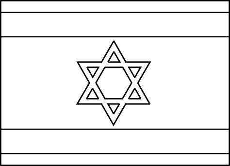 Dibujo Para Colorear Bandera De Israel Dibujos Para Imprimir Gratis ...