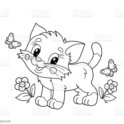 kertas mewarnai 10 lembar/melukis/sketsa untuk di warnai hewan kucing ...