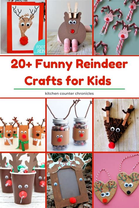 20 Ridiculously Cute Reindeer Crafts for Kids to Make