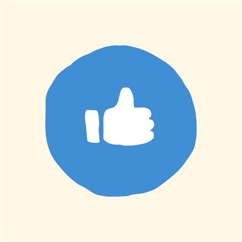 Like button sticker vector cute | Premium Vector - rawpixel