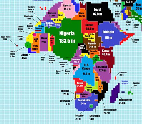 World map based on population size - Business Insider