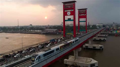 Foto LRT Palembang Lewati Beberapa Destinasi Wisata Palembang