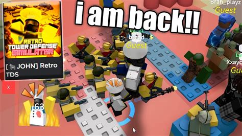 JOHN TOWER IS BACK IN TDS.. | ROBLOX - YouTube