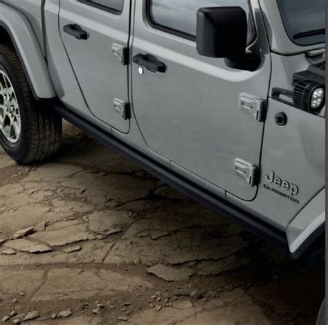 Mopar Black Rubicon Rock Rails for Jeep Gladiator 82215605AB | MOPAR ...