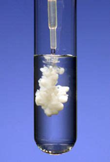 Barium sulphate being formed when barium chloride and sodium sulphate ...