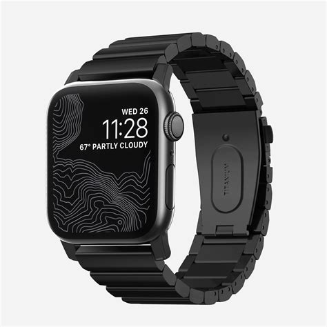 Titanium Apple Watch Band, Black Hardware | NOMAD®