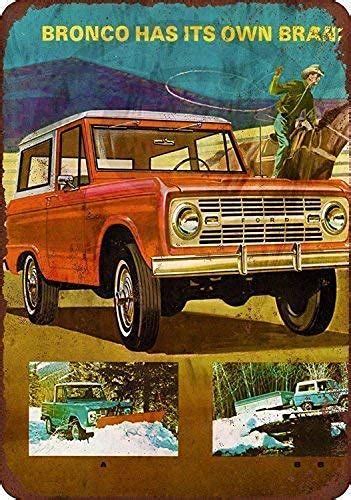 1967 Ford Bronco Tin Sign Decor Metal Wall Art 8x12 Sign in 2024 ...