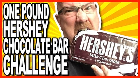 1 Pound Hershey Bar Challenge - 2240 Calories of CHOCOLATE! - YouTube