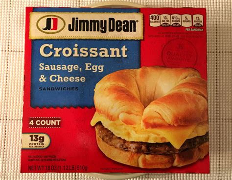 Jimmy Dean Sausage, Egg & Cheese Croissant Sandwiches Review – Freezer ...