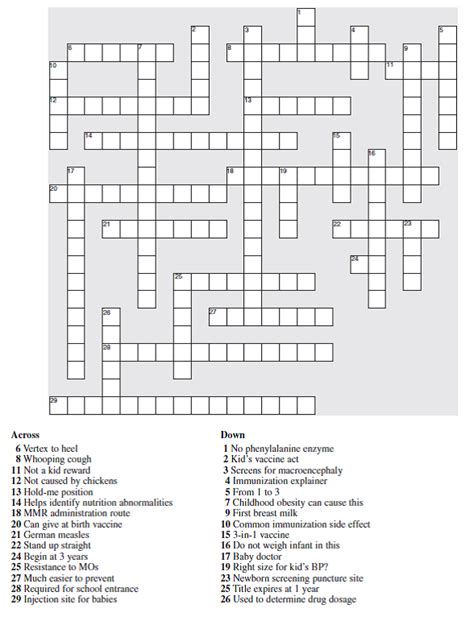 Crossword Puzzle Clues And Solutions