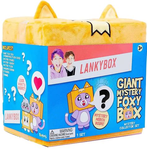 LankyBox Series 3 FOXY GIANT Mystery Box 2 Figures, 1 Plush, 1 Squishy ...