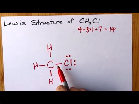 How to Draw the Lewis Structure of CH3Cl (chloromethane) - YouTube