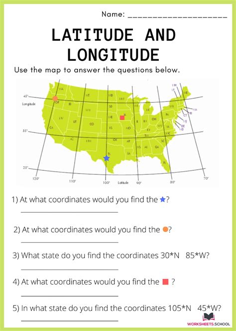 Longitude And Latitude Worksheet – Pro Worksheet