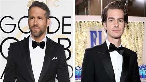 Ryan Reynolds, Andrew Garfield Kiss at 2017 Golden Globes Awards | Teen ...