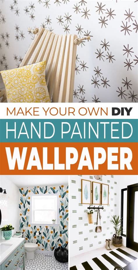 How to Make Your Own DIY Hand Painted Wallpaper • OhMeOhMy Blog