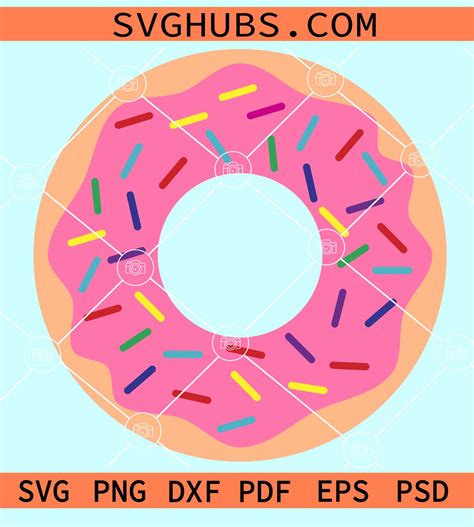 Donut clipart svg, Donut SVG, Donut PNG, Donut Clipart svg, Sprinkle ...