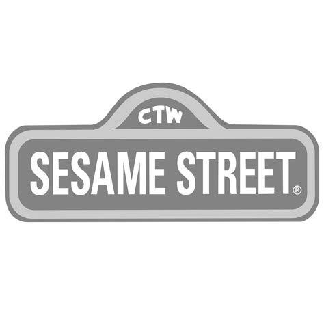 Sesame Street Logo Black and White – Brands Logos