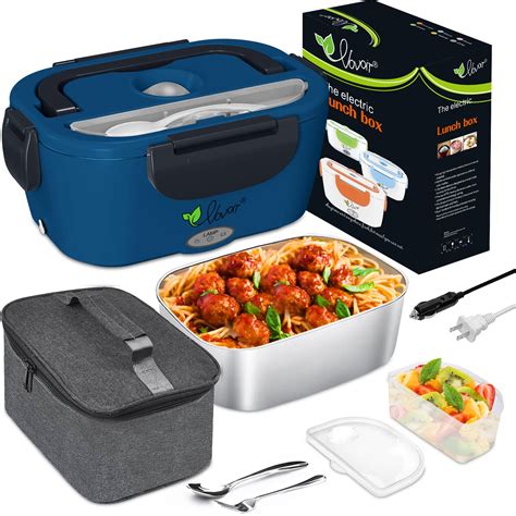 Buy Electric Heating Lunch Box 60W 110V/12V/24V 3 in 1 Portable Food ...