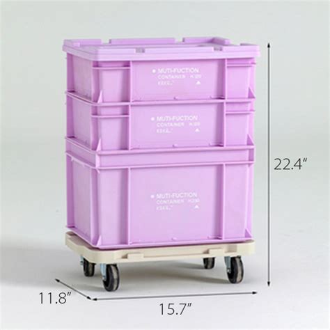 Plastic Storage Box With Wheels - ApolloBox