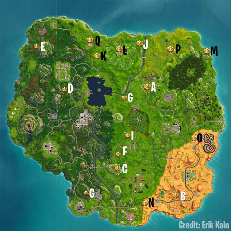 'Fortnite: Battle Royale' Challenge Map: Every Season…