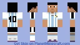 Lionel Messi Minecraft Skin