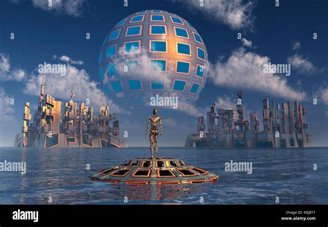 A Dyson Sphere Civilization Stock Photo - Alamy