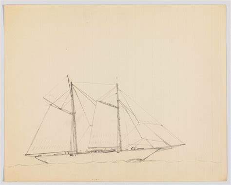 Edward Hopper | (Study of a Large Sailboat at Sea) | Whitney Museum of ...