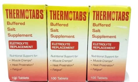 Thermotabs Salt Supplement Buffered Tablets 100 EA X 2 for sale online ...