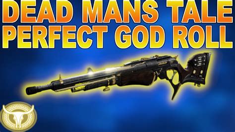 HOW TO GET DEAD MANS TALE, CATALYST & CRAFTED GOD ROLLS | Destiny 2 ...