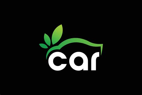 Eco green car logo design free vector template 22540381 Vector Art at ...