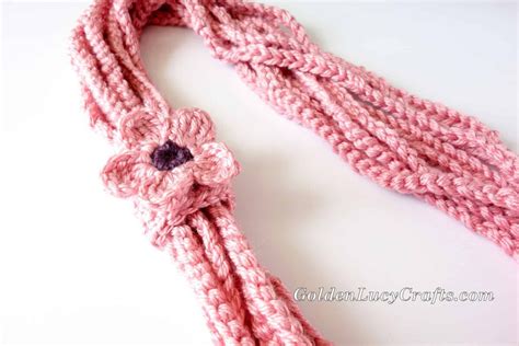 Crochet Chain Scarf, Necklace, Free Crochet Pattern - GoldenLucyCrafts