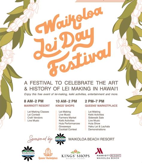 Waikoloa Lei Day Festival - Waikoloa Beach Resort