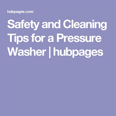 Safety and Cleaning Tips for a Pressure Washer | Cleaning hacks ...