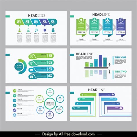 Powerpoint infographics template modern elegant geometric design ...