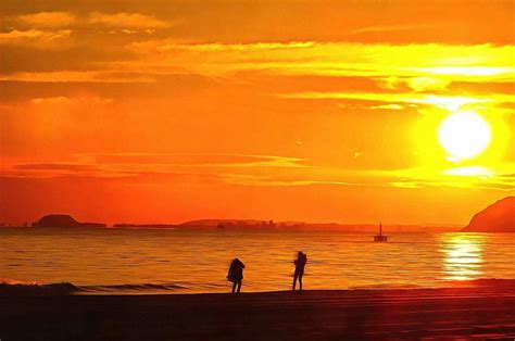 Spanish seashore sunset Photograph by Mick Flynn