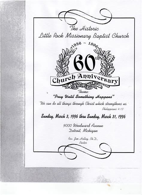 Detroit Black Churches | Little Rock Baptist Church 60th Anniversary ...