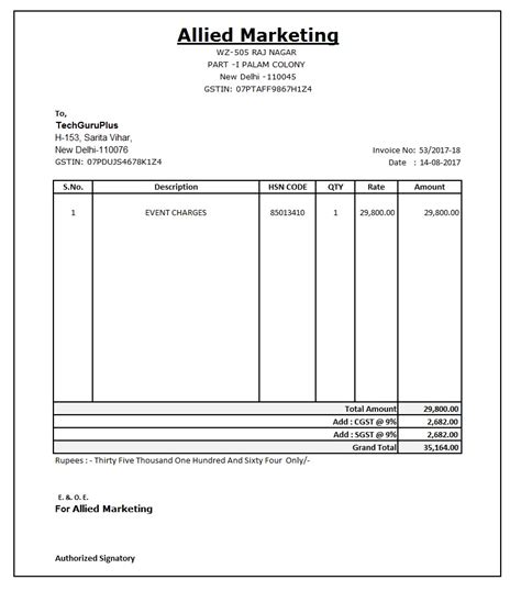 Excel Invoice Template | Free Download | Invoice Simple #2