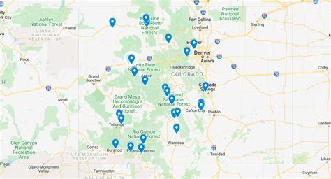 Colorado Hot Springs Map – Best Natural Hot Springs Map in Colorado