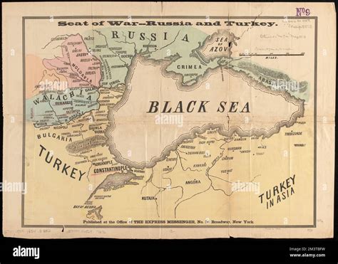 Seat of war--Russia and Turkey , Crimean War, 1853-1856, Maps, Black ...