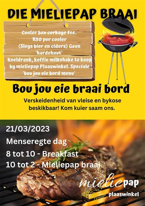 Mieliepap - Die Dinsdag is n vakansiedag, en ons hou... | Facebook