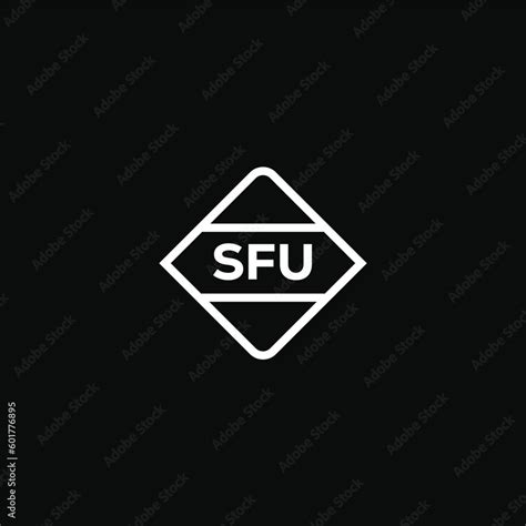 SFU letter design for logo and icon.SFU monogram logo.vector ...