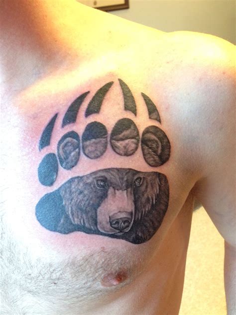 Grizzly bear paw | Bear paw tattoos, Bear claw tattoo, Paw tattoo