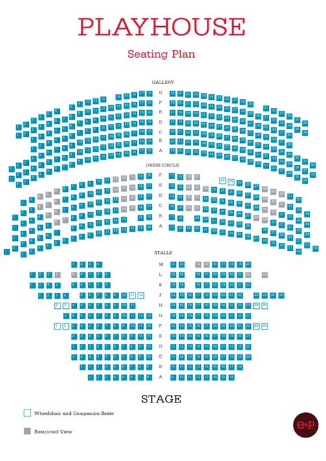 Playhouse Seating Plan | e&P | Your Visit