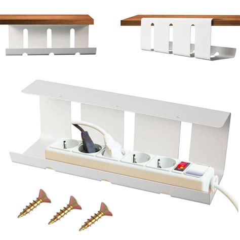 Buy Cable Management Shelf Under the Desk, Cable Holder for Workplace ...