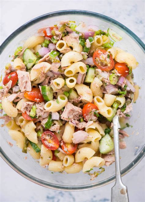 Cold Tuna Pasta Salad - The flavours of kitchen